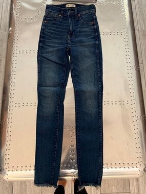 Madewell Dark Blue High-Rise Skinny Jeans